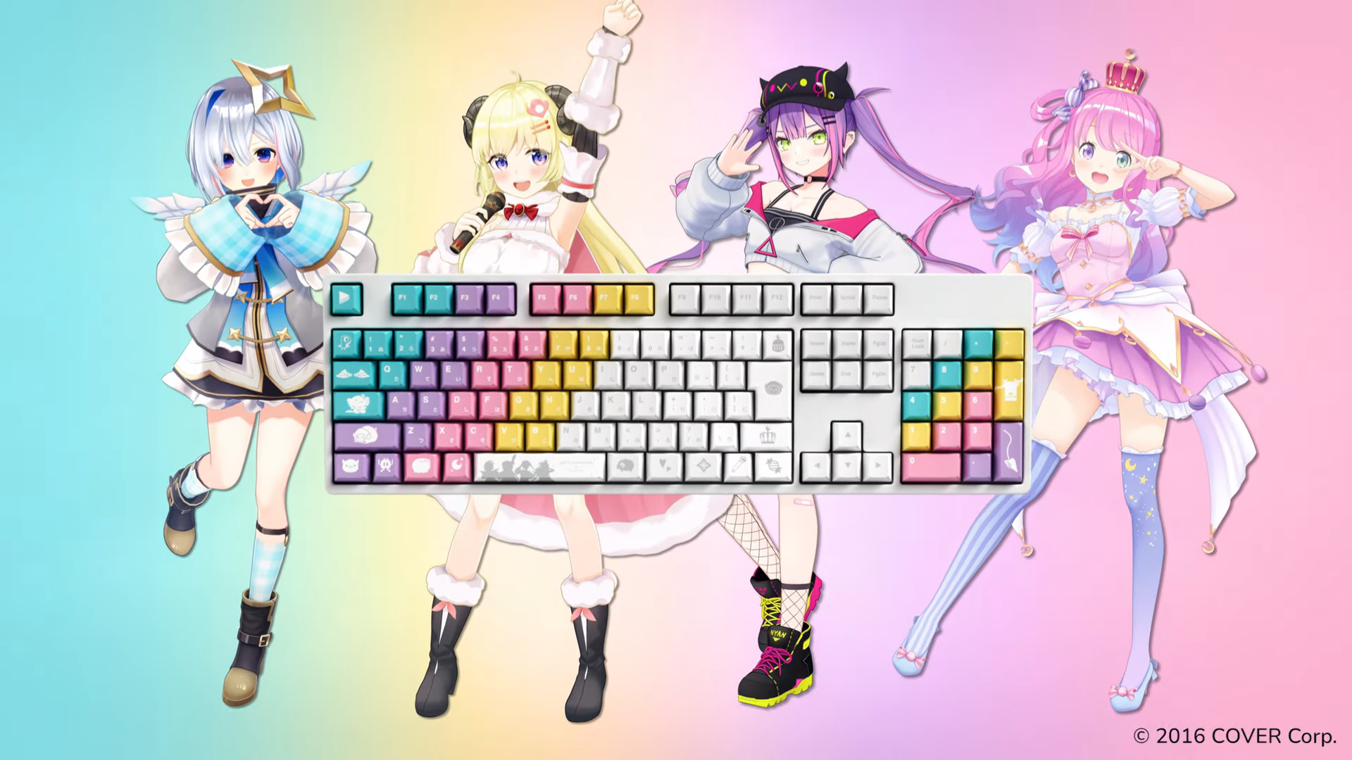 HYTE Announces hololive 4th Generation Keycap Set, Pre-Orders Open