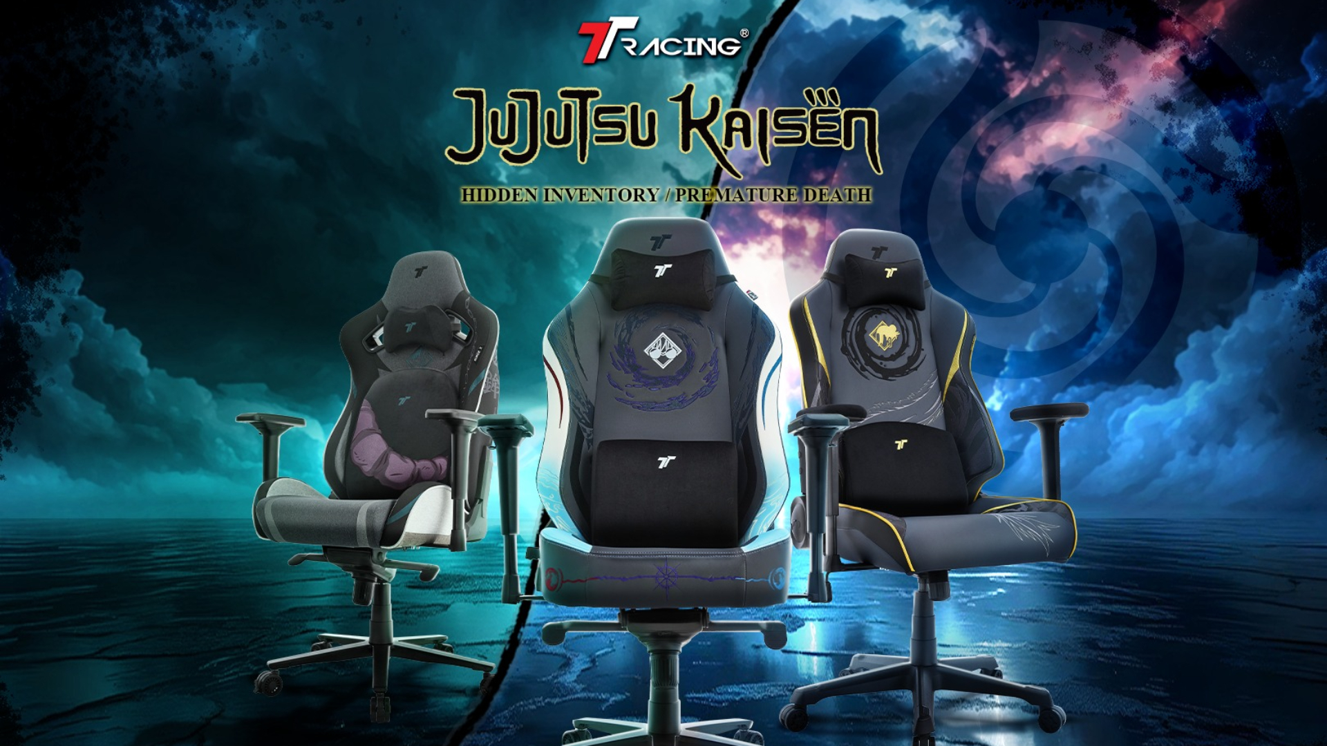 TTRacing Reveals Jujutsu Kaisen Gaming Chairs Inspired by Gojo, Geto, and Toji