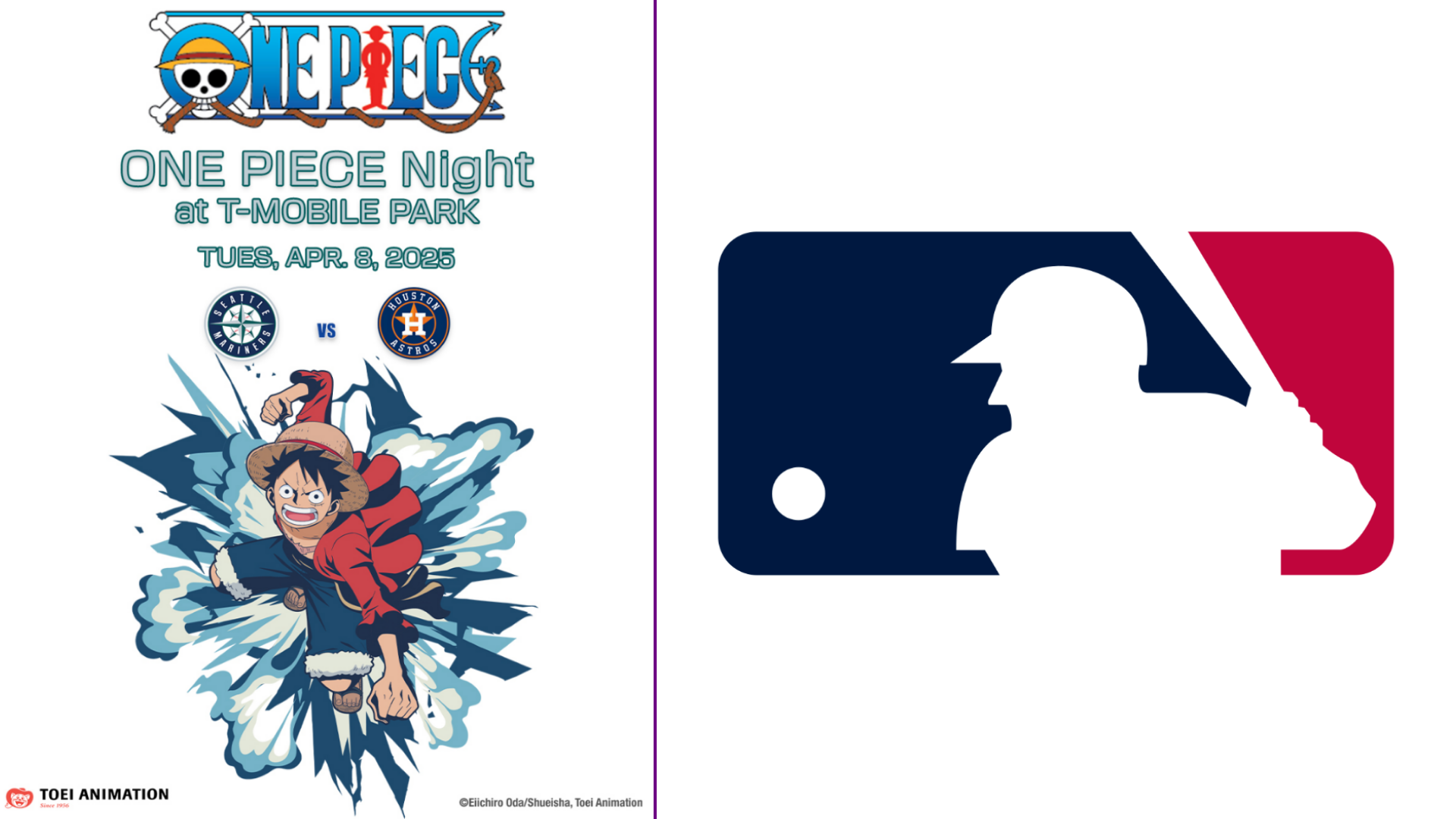 Toei Animation and MLB’s Seattle Mariners Announce One Piece Night Collab for April 8